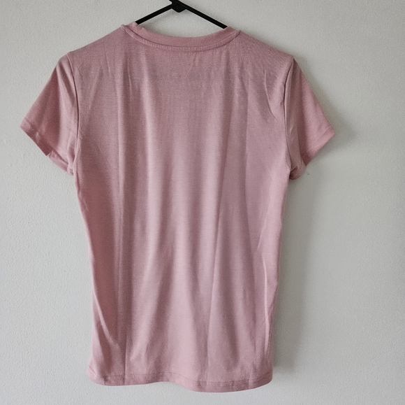 🏝summer tee bundle of 2 one gray one pink size small brand new! - Picture 5 of 7